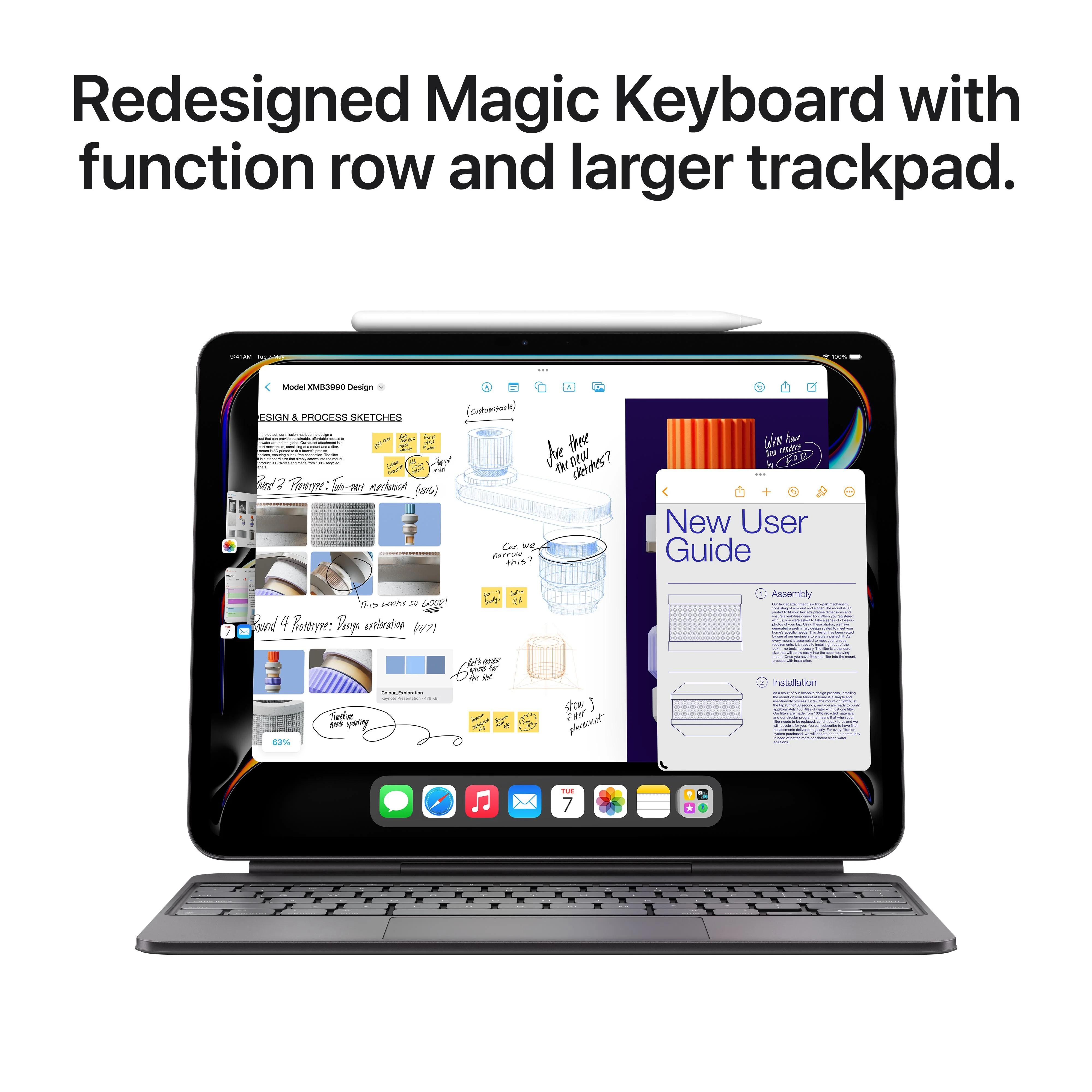 13-inch iPad Pro Wi-Fi 2TB Nano-texture glass - Space Black (M4) - Image 8