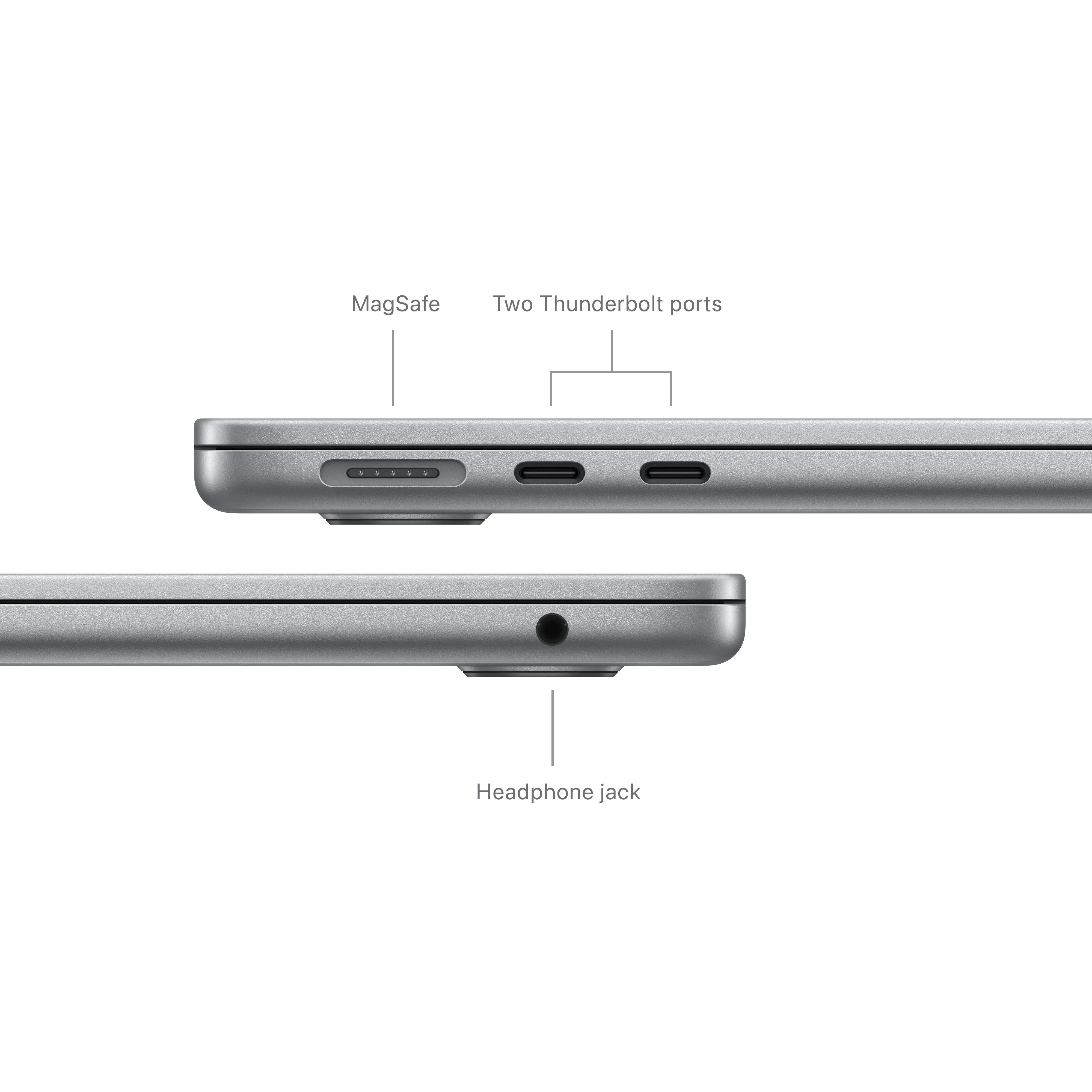 13-inch MacBook Air: Apple M3 chip with 8‑core CPU and 10‑core GPU, 512GB SSD - Space Grey - Image 7