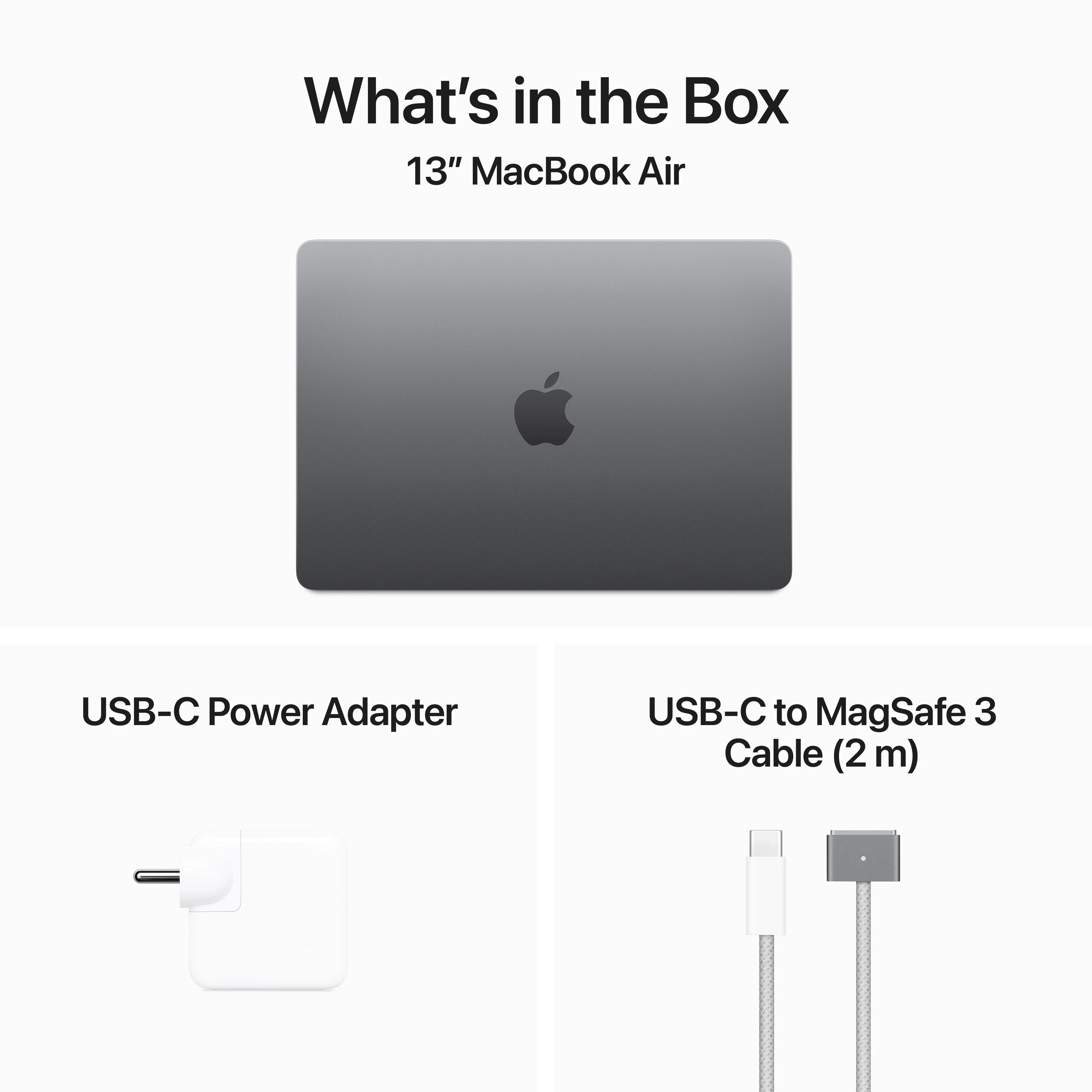 13-inch MacBook Air: Apple M3 chip with 8?core CPU and 10?core GPU, 512GB SSD - Space Grey - Image 9