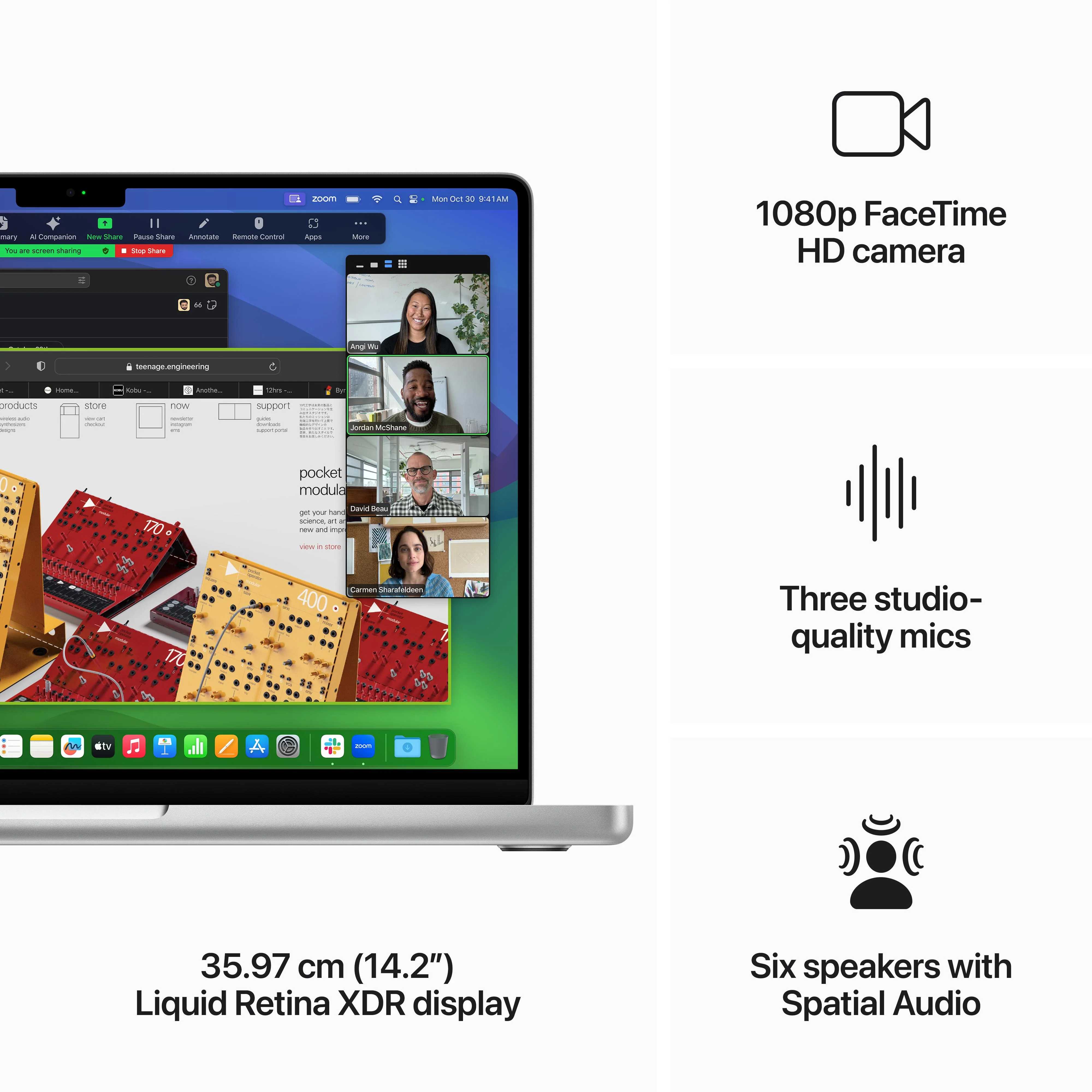 14-inch MacBook Pro: Apple M3 chip with 8‑core CPU and 10‑core GPU, 1TB SSD - Silver - Image 5