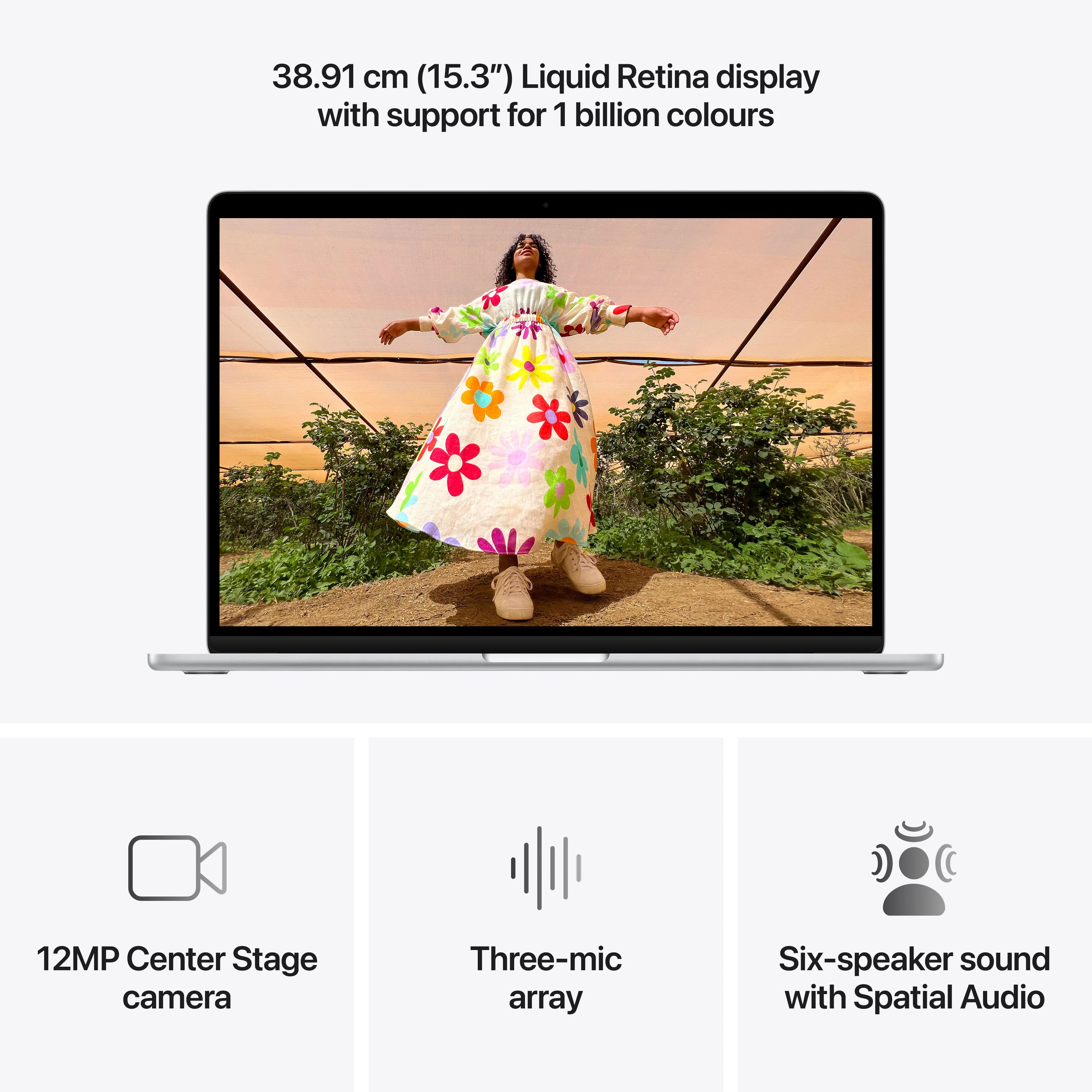 15-inch MacBook Air: Apple M5 chip with 10-core CPU and 10-core GPU, 1TB SSD - Silver - Image 5