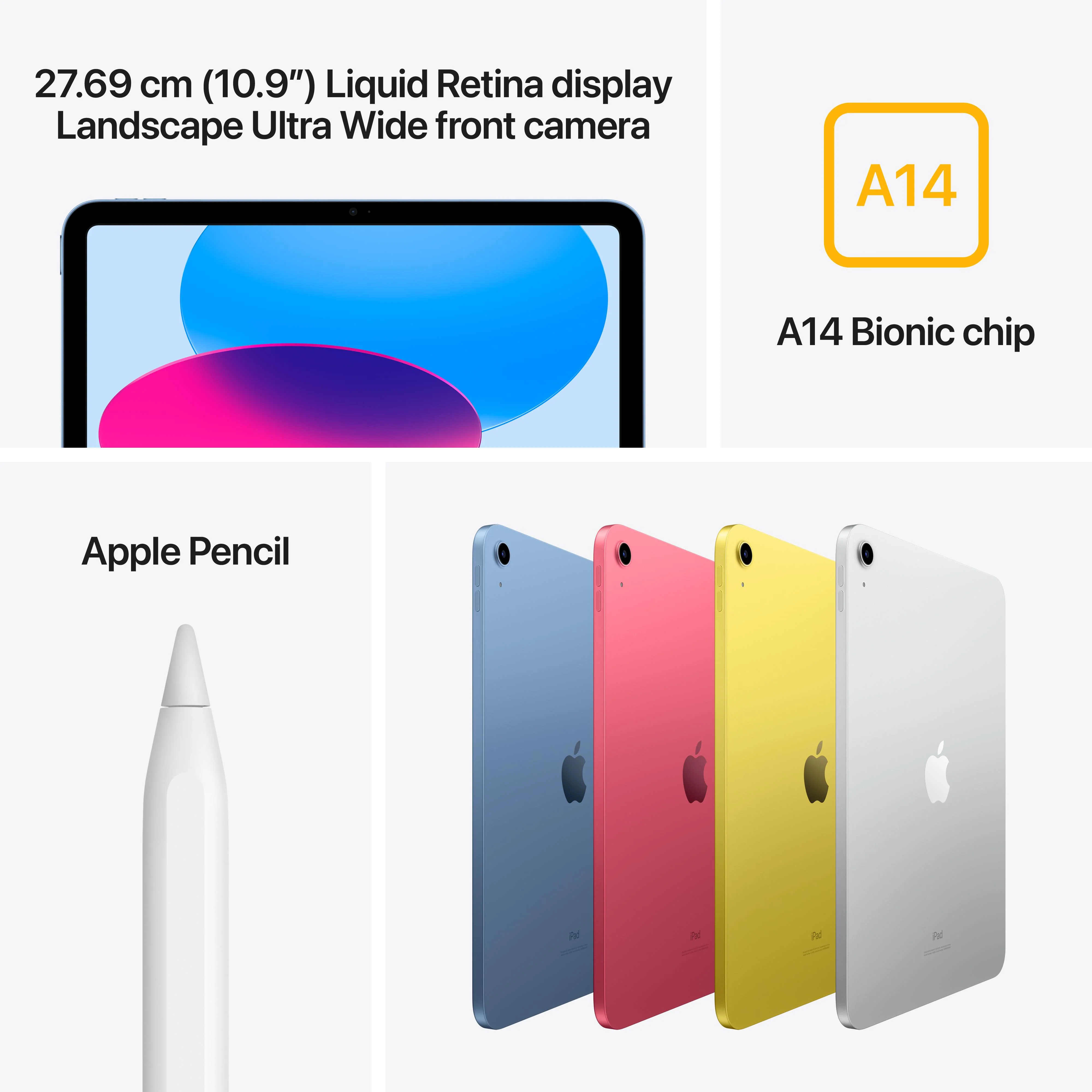 10.9-inch iPad Wi-Fi + Cellular 64GB - Yellow (10th generation) - Image 6
