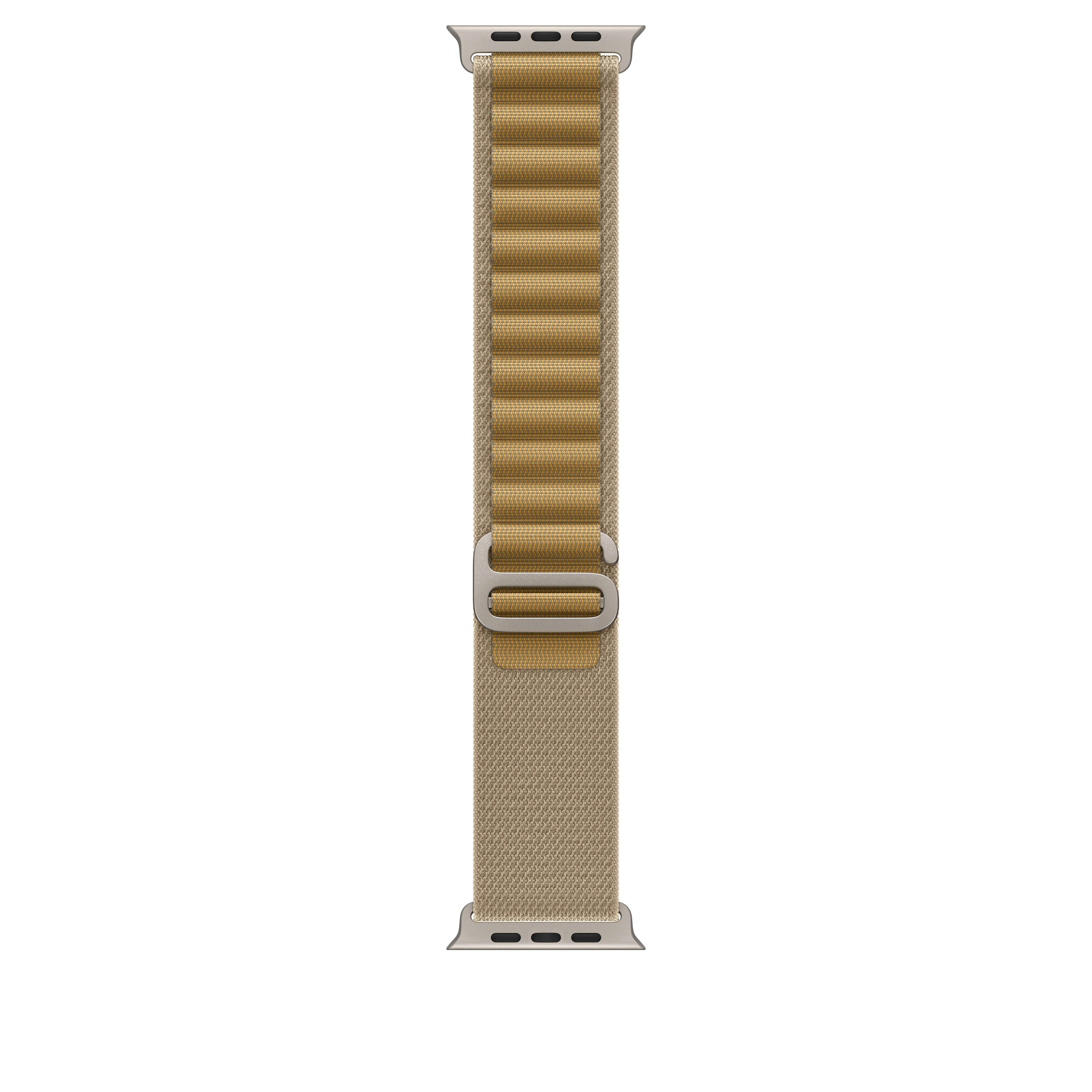 49mm Tan Alpine Loop - Large - Natural Titanium Finish