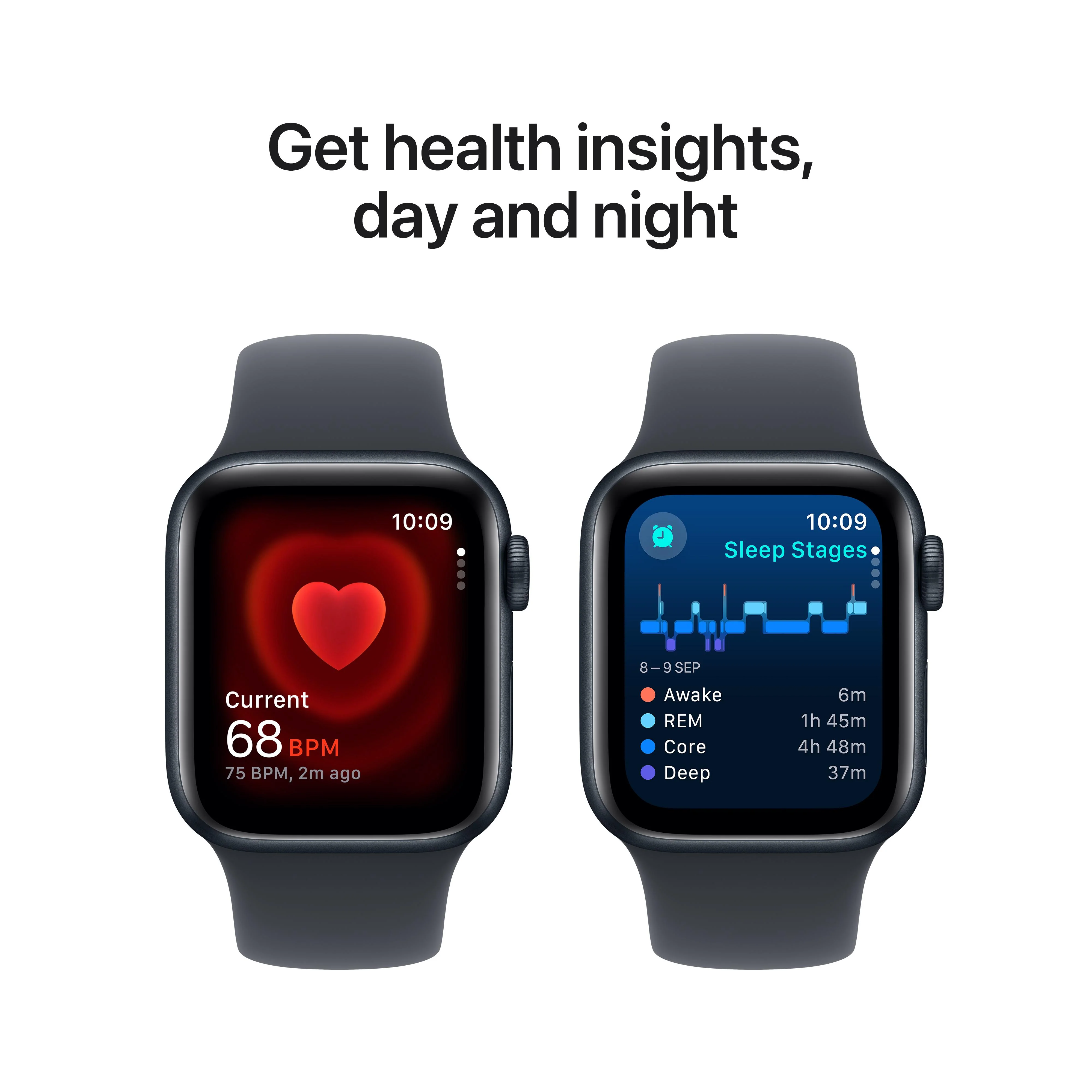 Apple Watch SE GPS + Cellular 40mm Midnight Aluminium Case with Midnight Sport Band - M/L - Image 5
