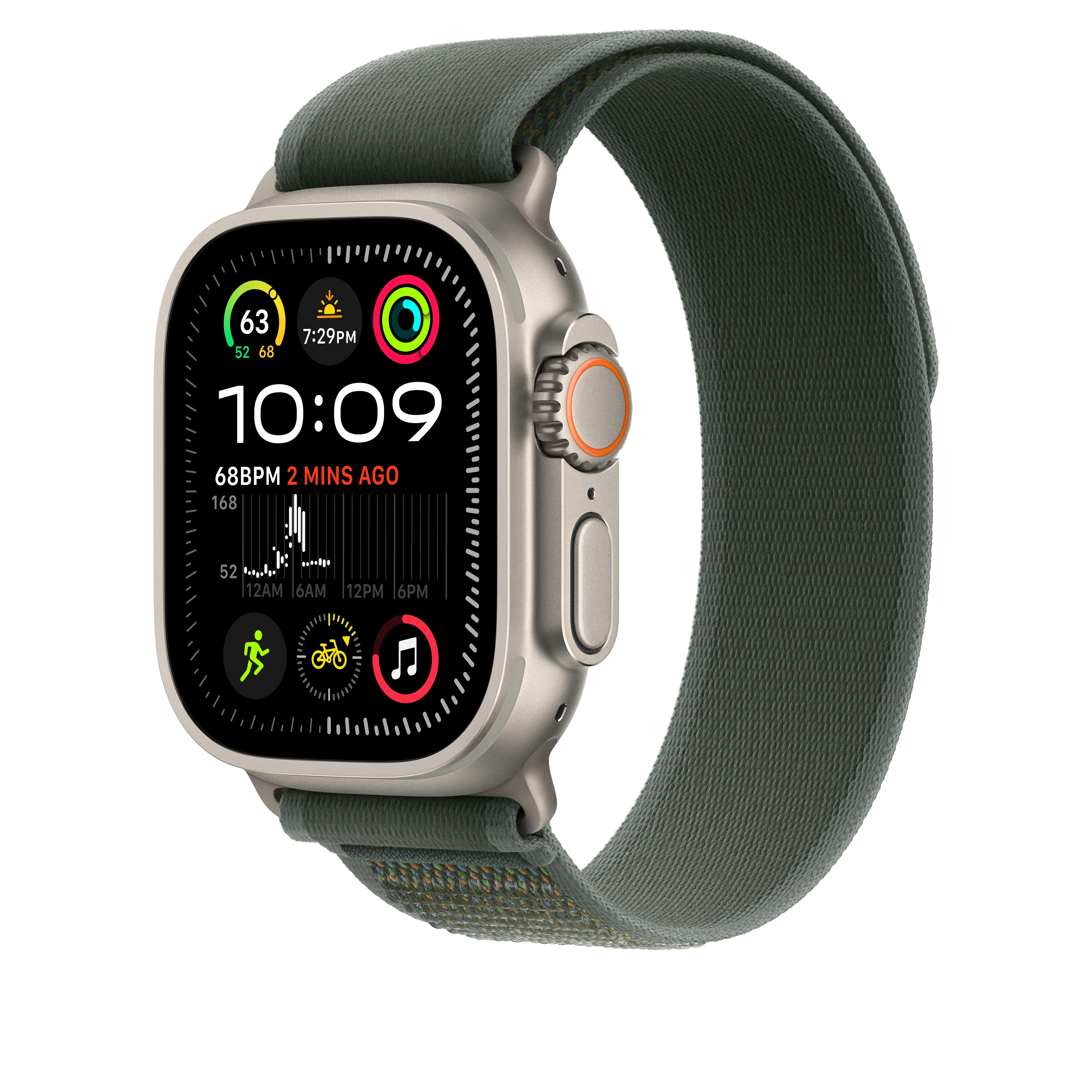 49mm Green Trail Loop - M/L - Natural Titanium Finish - Image 2