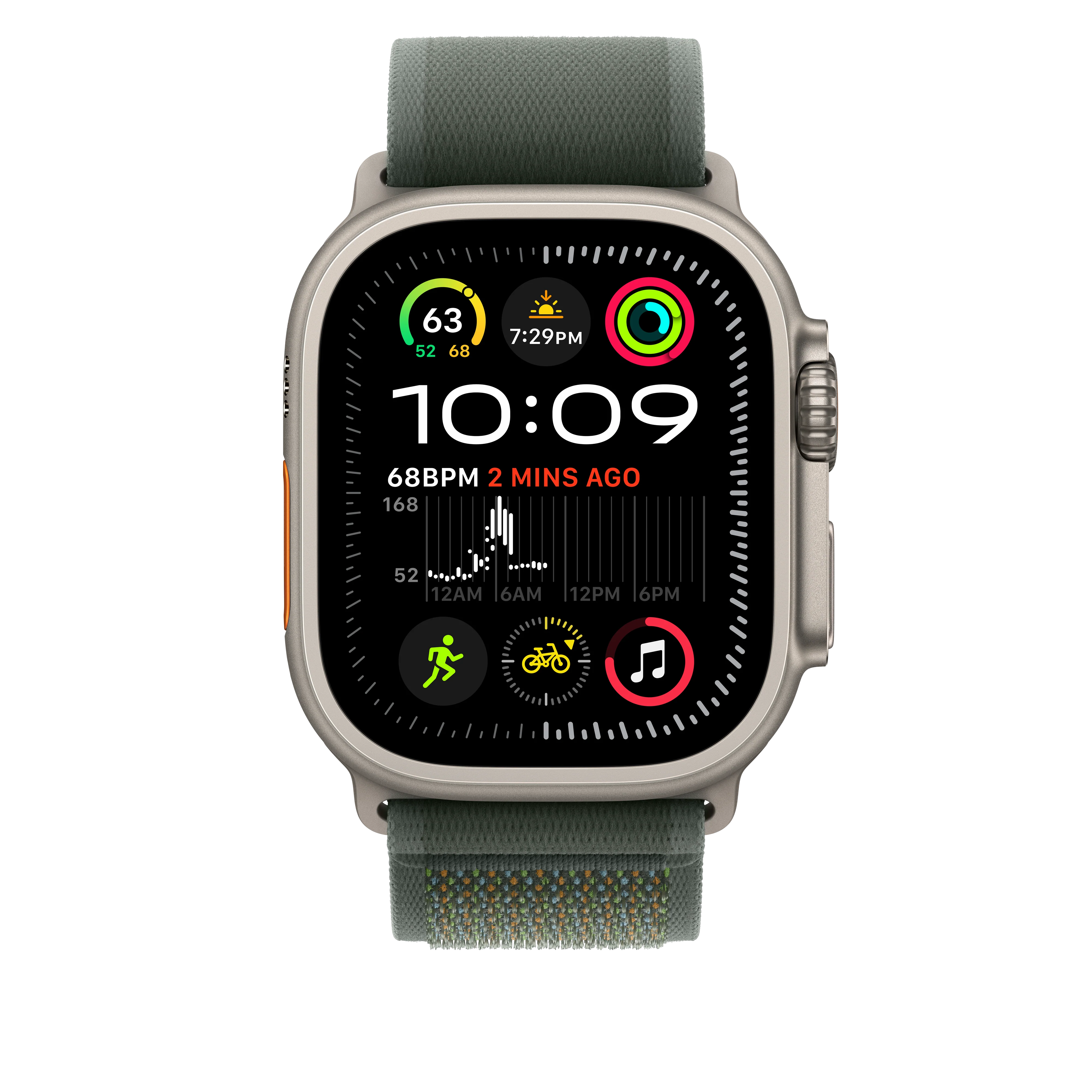 49mm Green Trail Loop - M/L - Natural Titanium Finish - Image 3