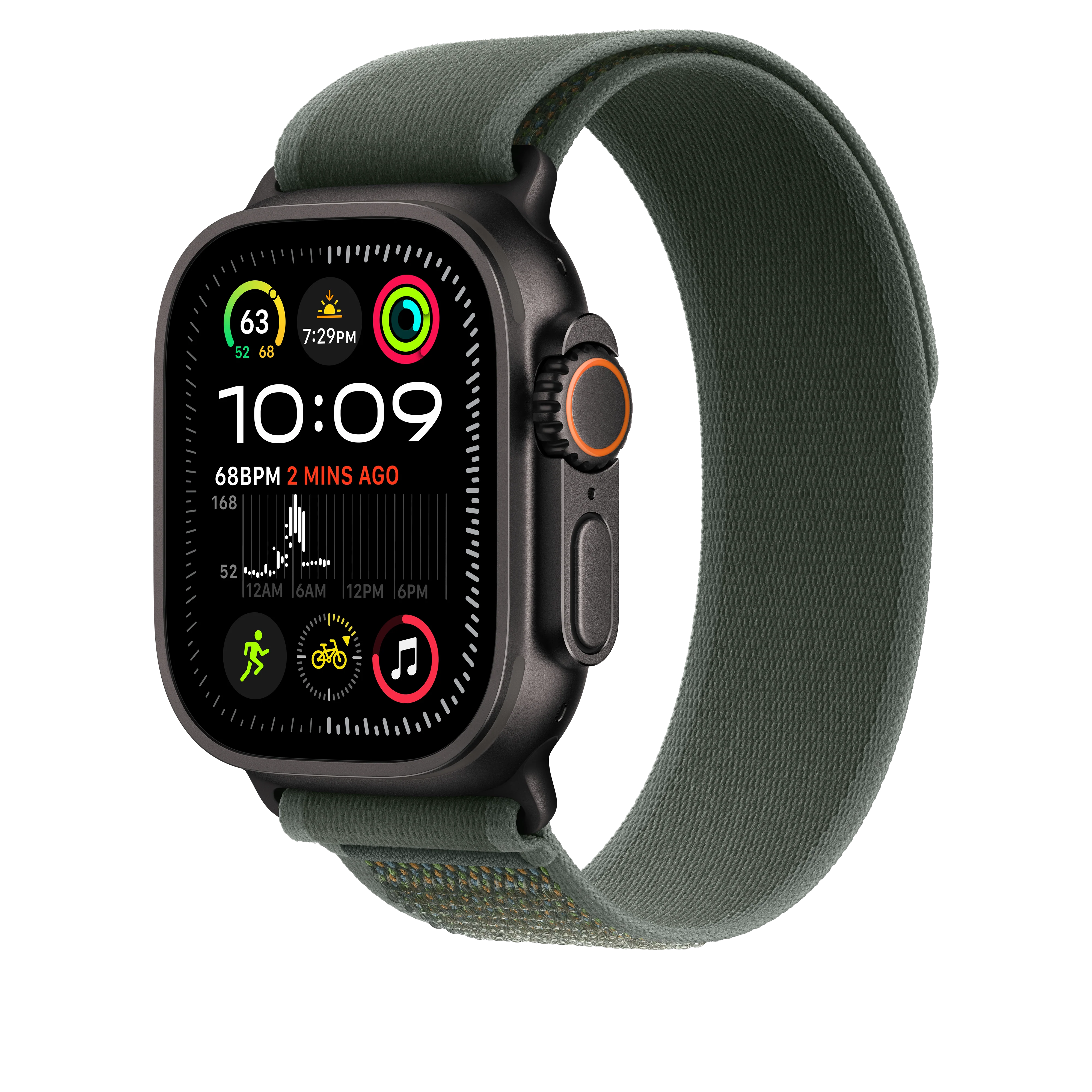 49mm Green Trail Loop - S/M - Black Titanium Finish - Image 2