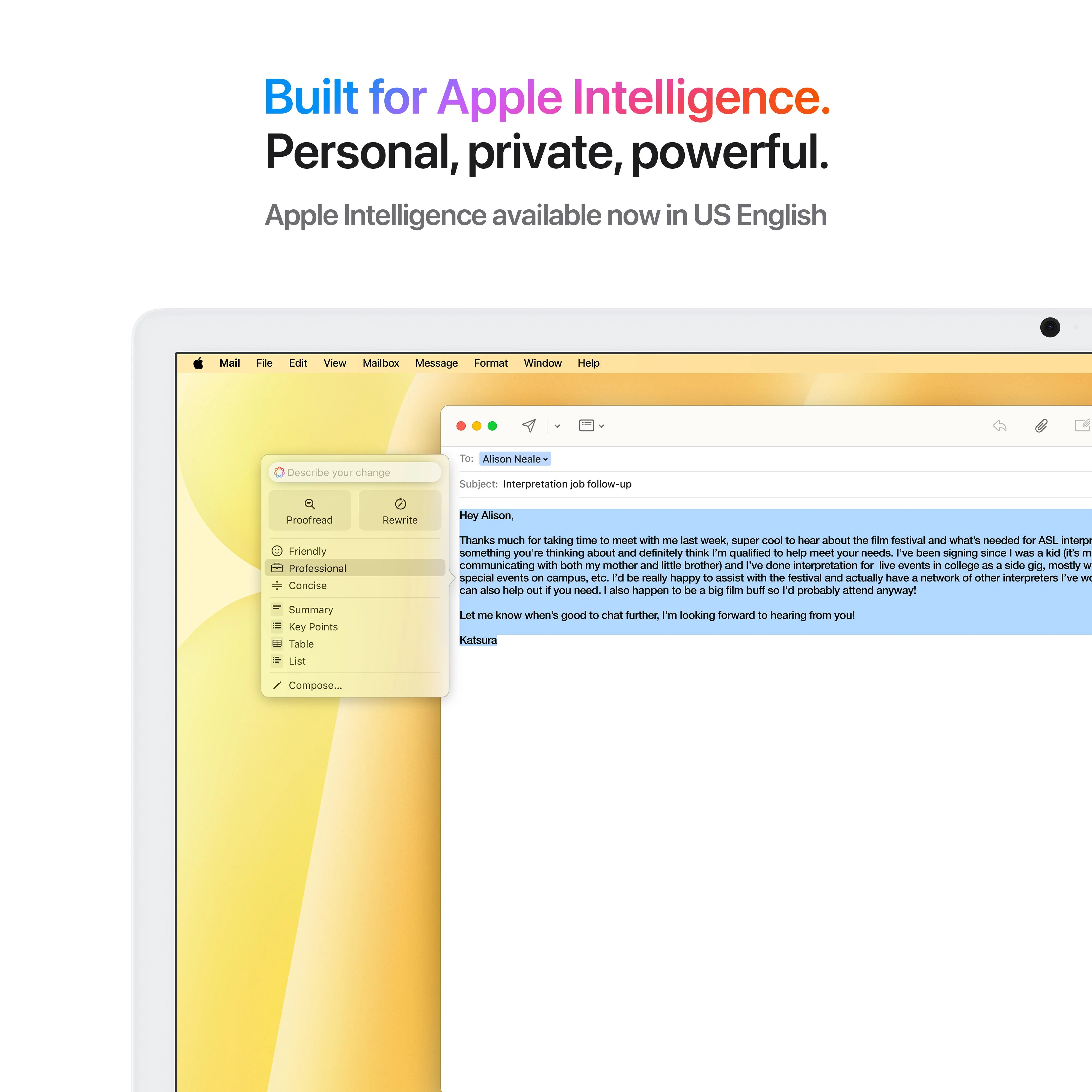 24-inch iMac with Retina 4.5K display: Apple M4 chip with 8-core CPU and 8-core GPU, 256GB SSD - Yellow - Image 5