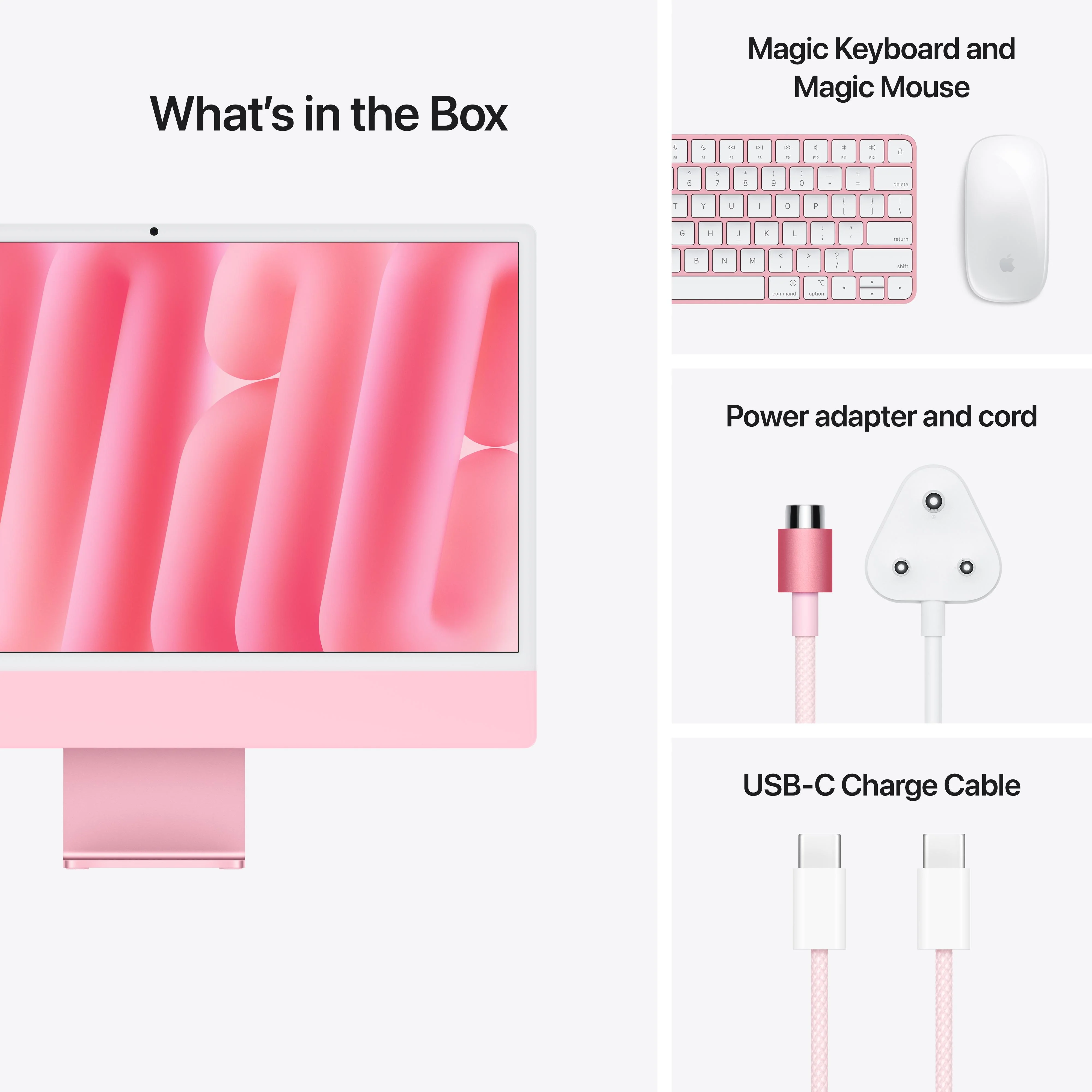 24-inch iMac with Retina 4.5K display: Apple M4 chip with 8-core CPU and 8-core GPU, 256GB SSD - Pink - Image 9
