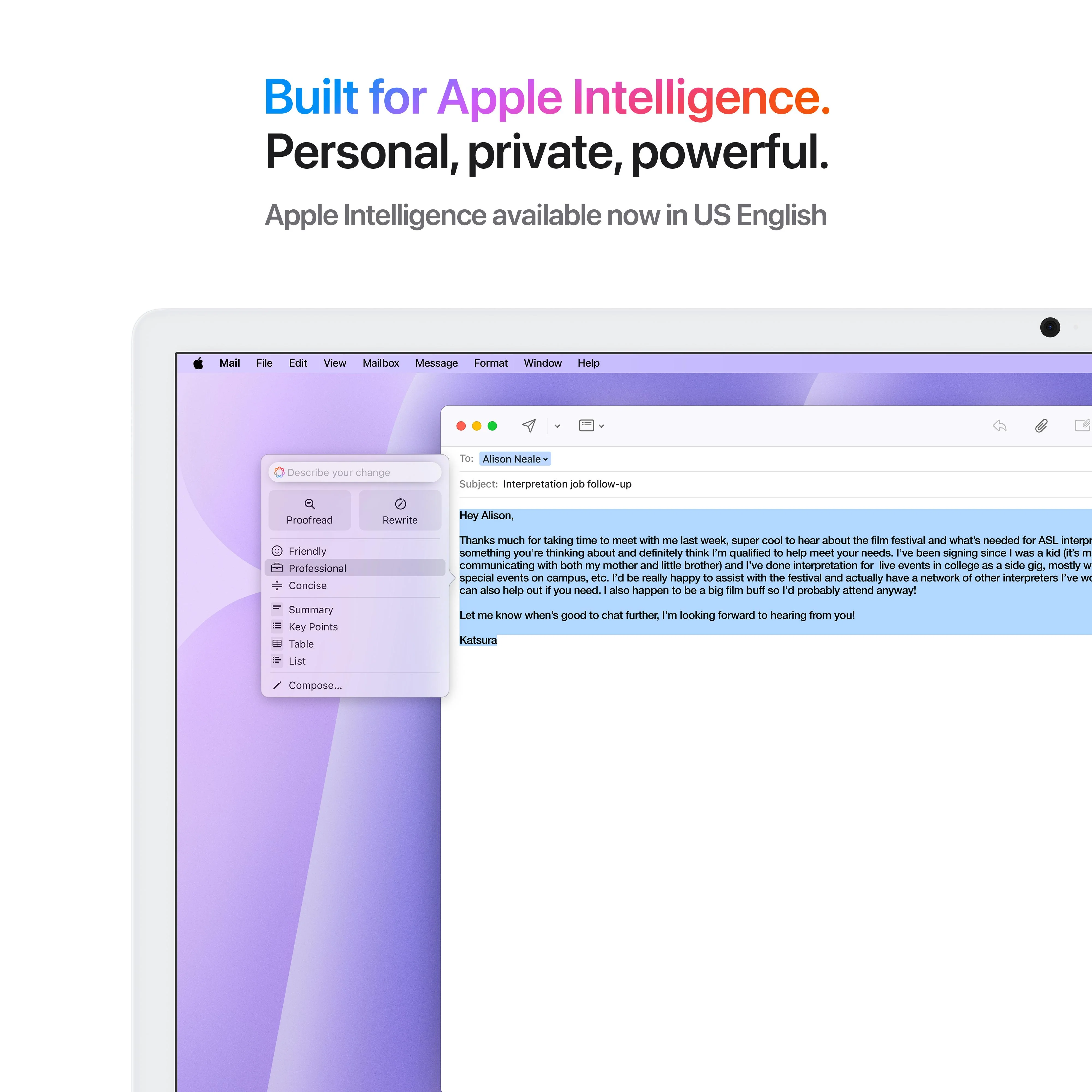 24-inch iMac with Retina 4.5K display: Apple M4 chip with 10-core CPU and 10-core GPU, 256GB SSD - Purple - Image 5