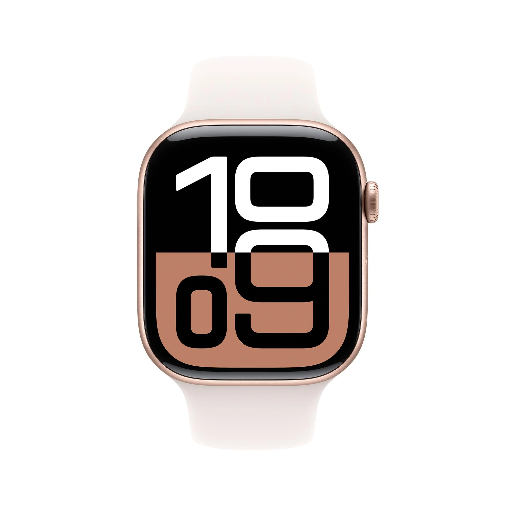Apple Watch Series 10 GPS 46mm Rose Gold Aluminium Case with Light Blush Sport Band - S/M - Image 2