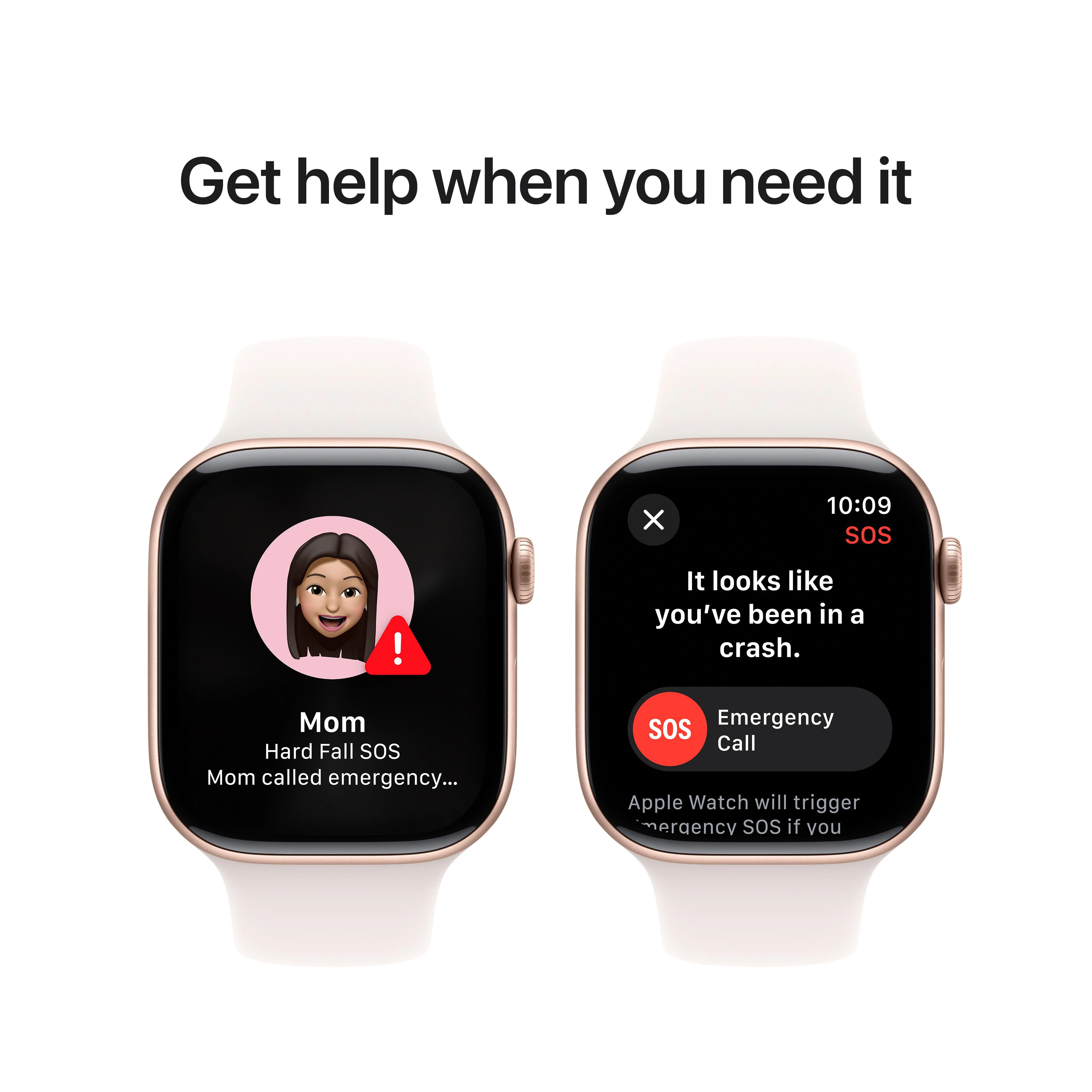 Apple Watch Series 10 GPS + Cellular 46mm Rose Gold Aluminium Case with Light Blush Sport Band - S/M - Image 6