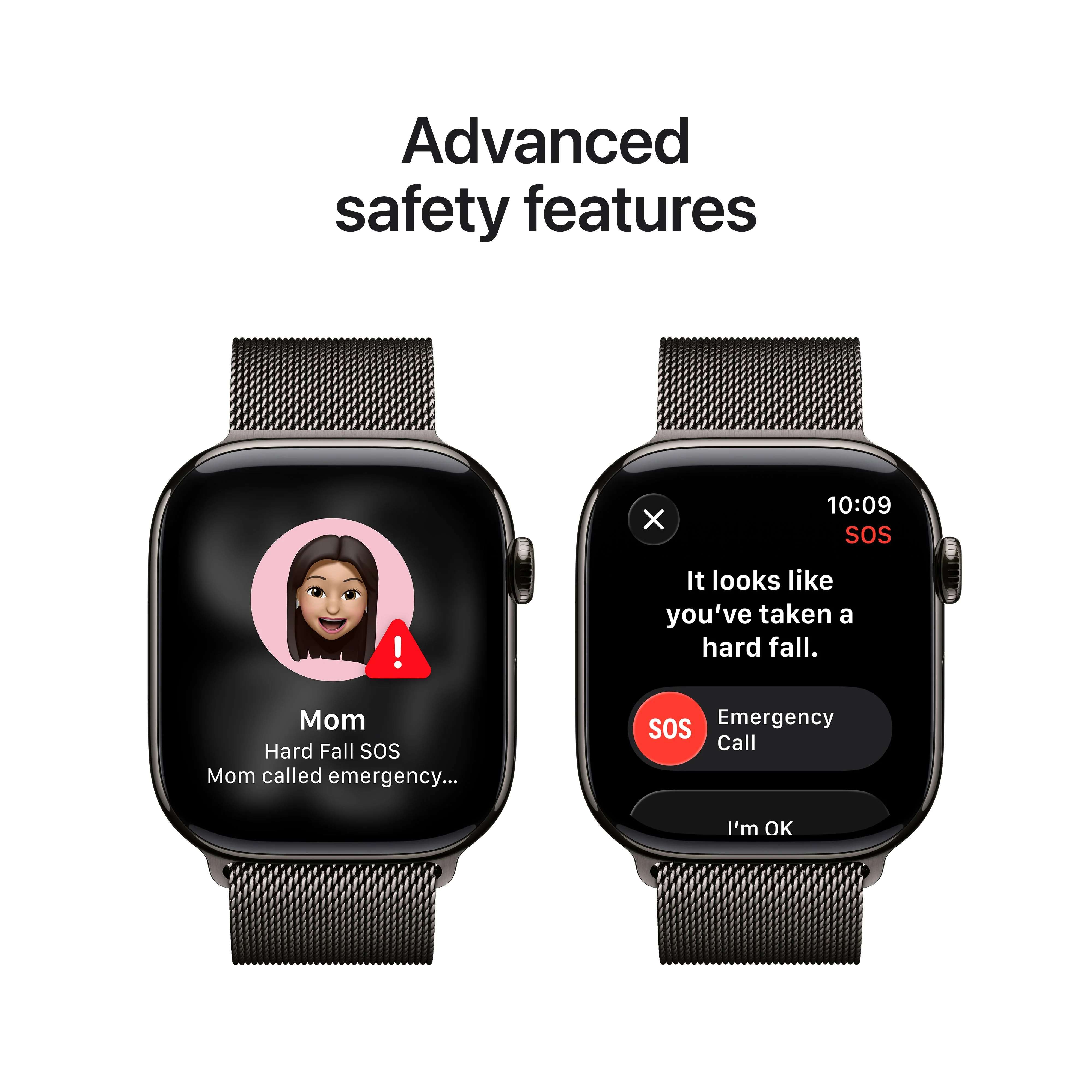 Apple Watch Series 11 GPS + Cellular 46mm Slate Titanium Case with Slate Milanese Loop - S/M - Image 6