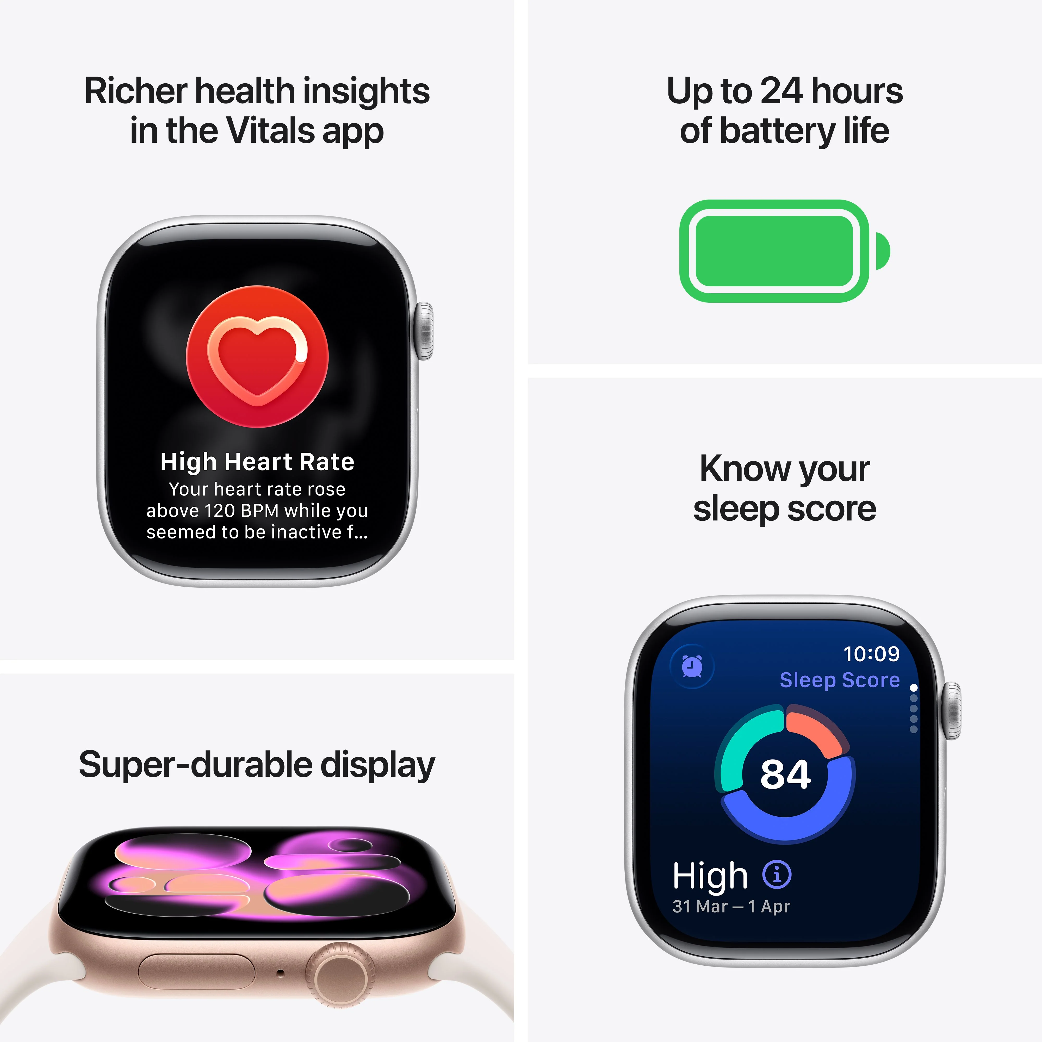 Apple Watch Series 11 GPS 42mm Space Grey Aluminium Case with Black Sport Band - M/L - Image 3