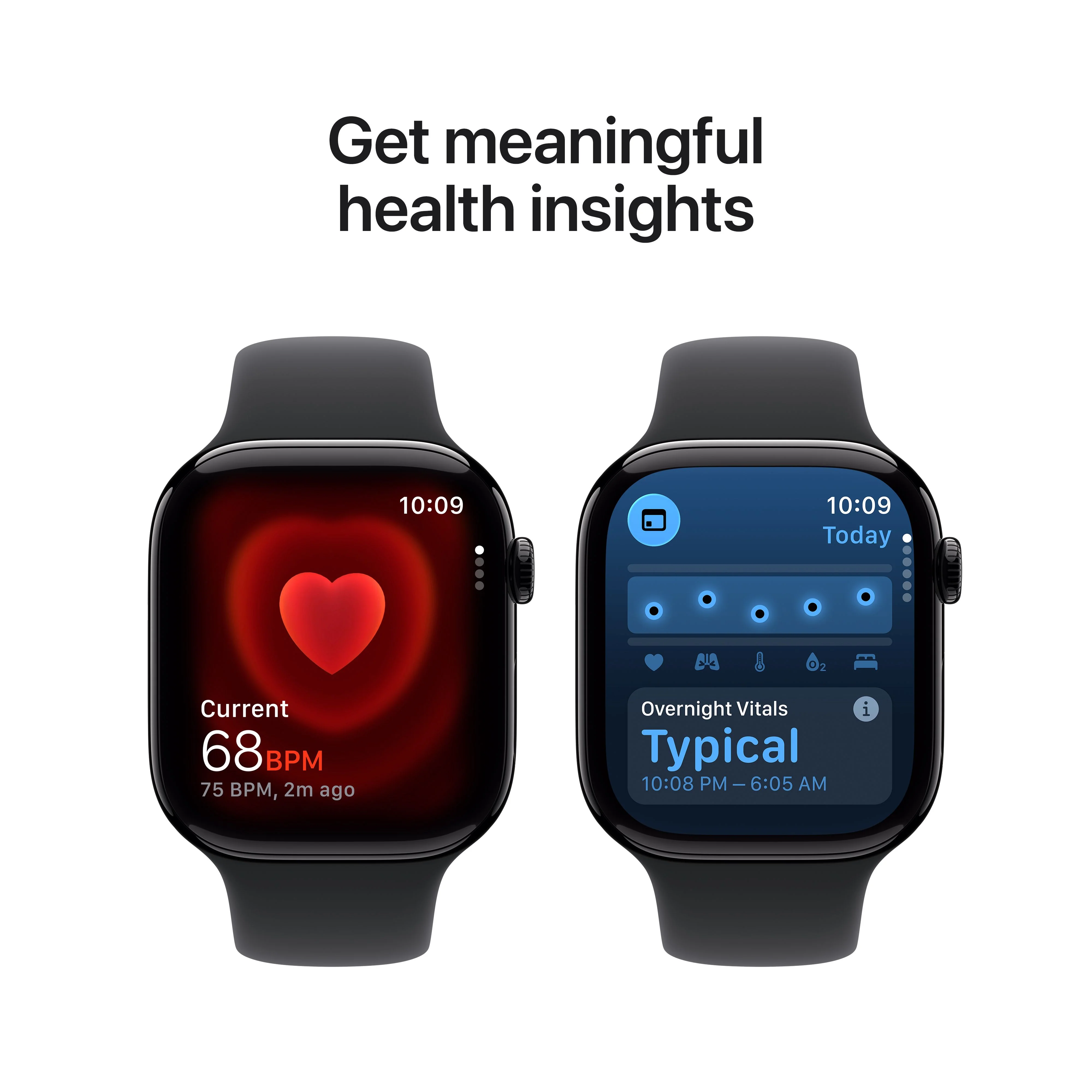 Apple Watch Series 11 GPS + Cellular 46mm Jet Black Aluminium Case with Black Sport Band - M/L - Image 5