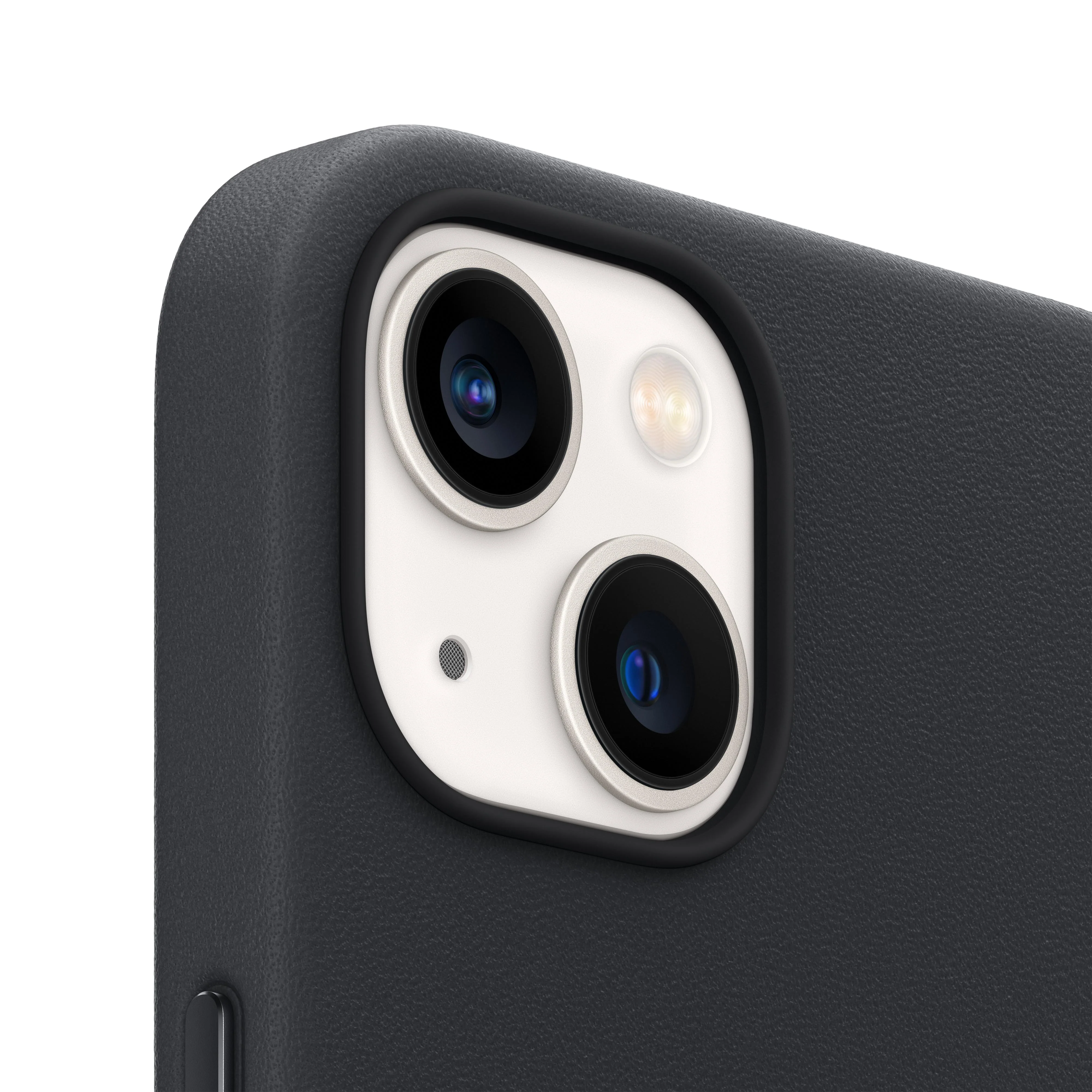 iPhone 13 mini Leather Case with MagSafe - Midnight - Image 3