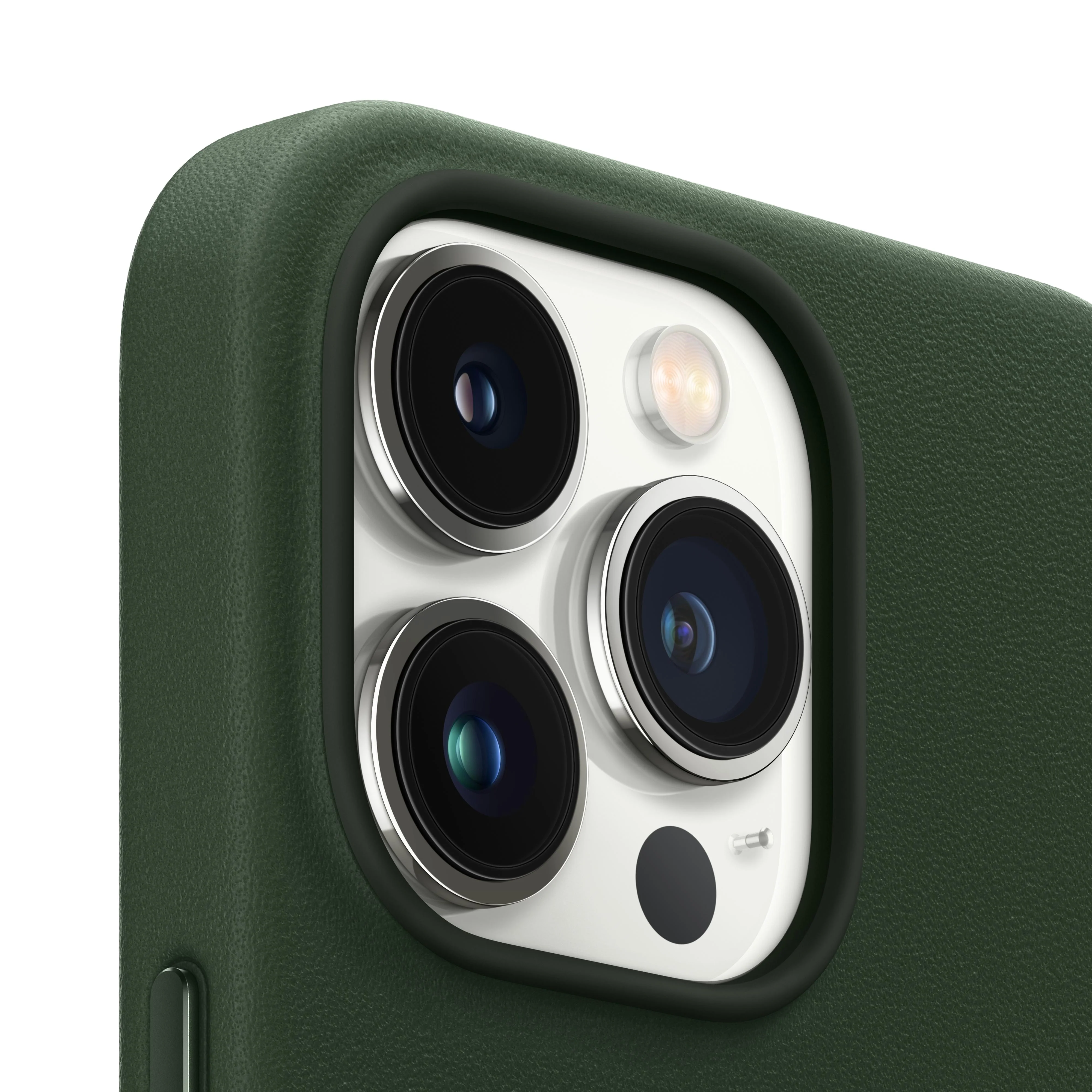 iPhone 13 Pro Leather Case with MagSafe - Sequoia Green - Image 3