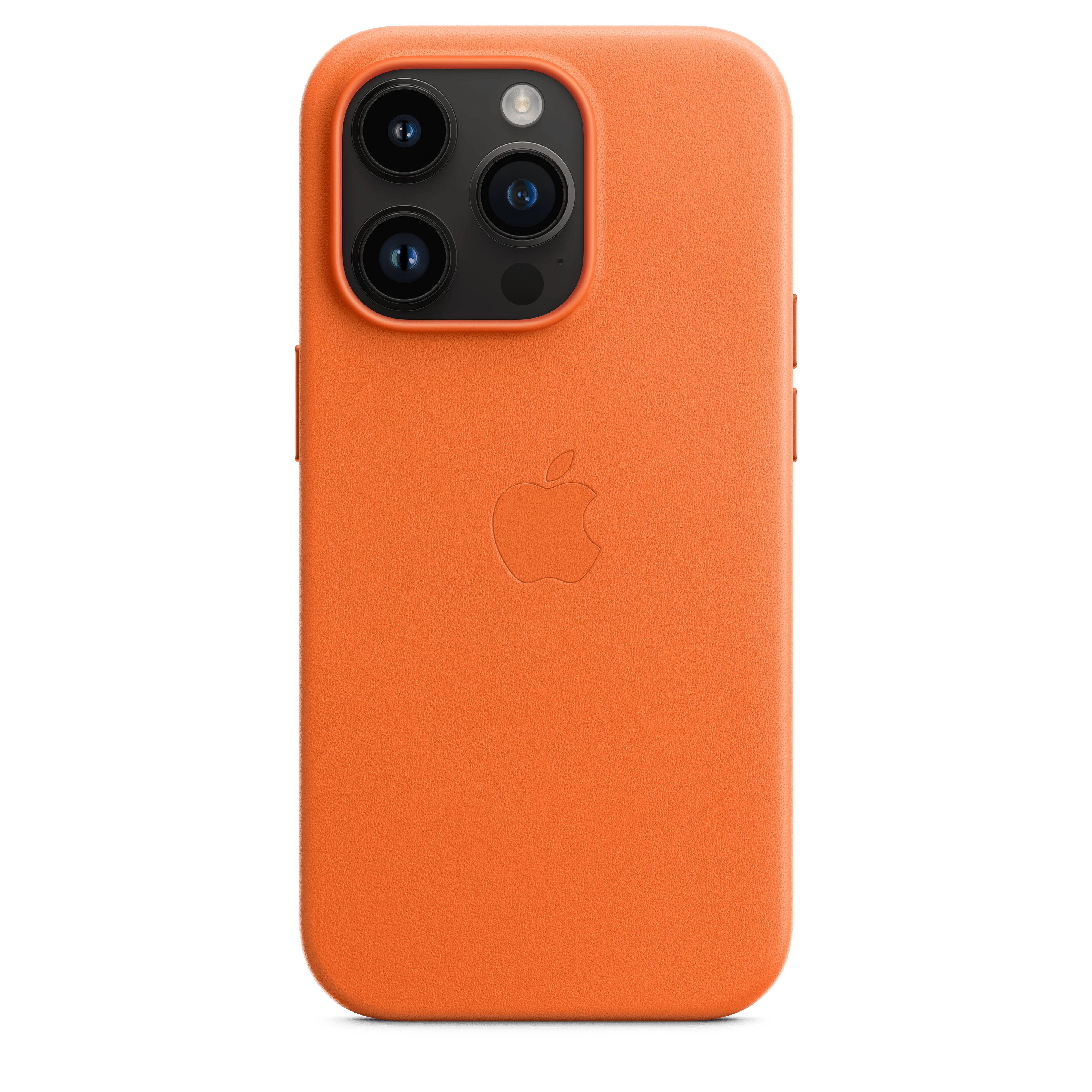 iPhone 14 Pro Leather Case with MagSafe - Orange - Image 4