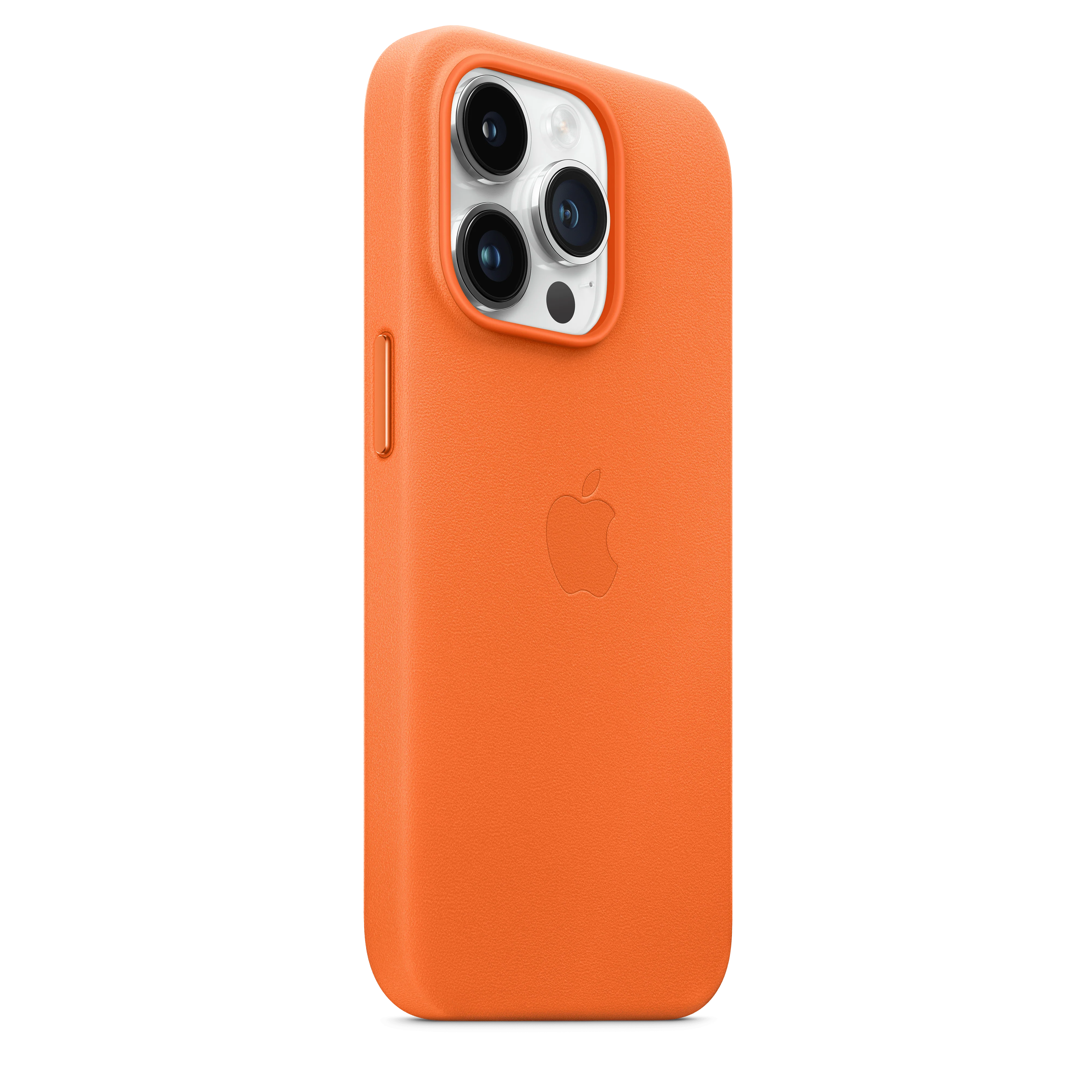 iPhone 14 Pro Leather Case with MagSafe - Orange - Image 5