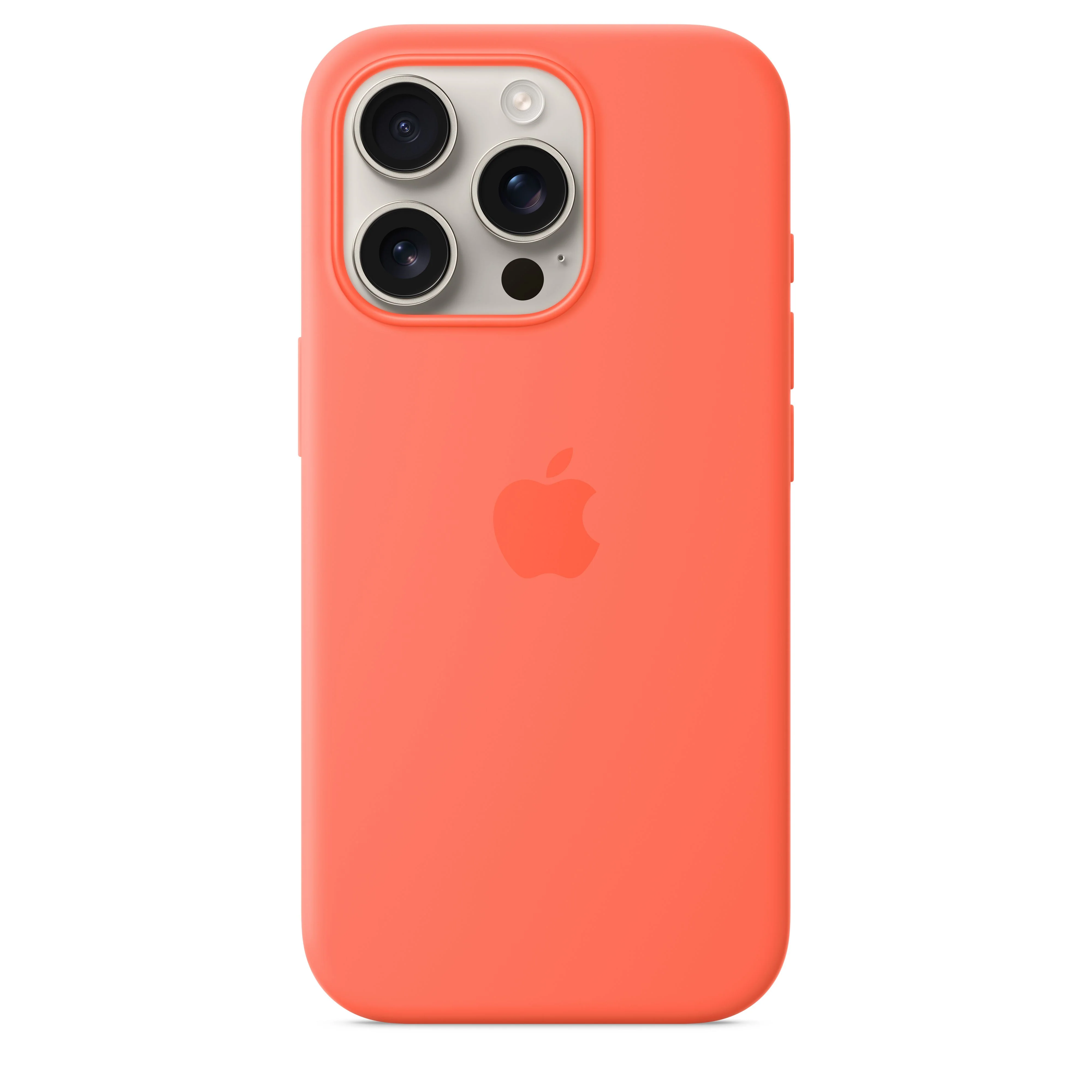 iPhone 16 Pro Silicone Case with MagSafe - Tangerine - Image 3