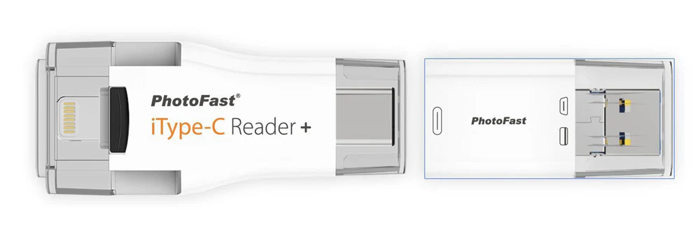 PhotoFast iType-C Reader iOS microSD Card Reader - White - Image 3