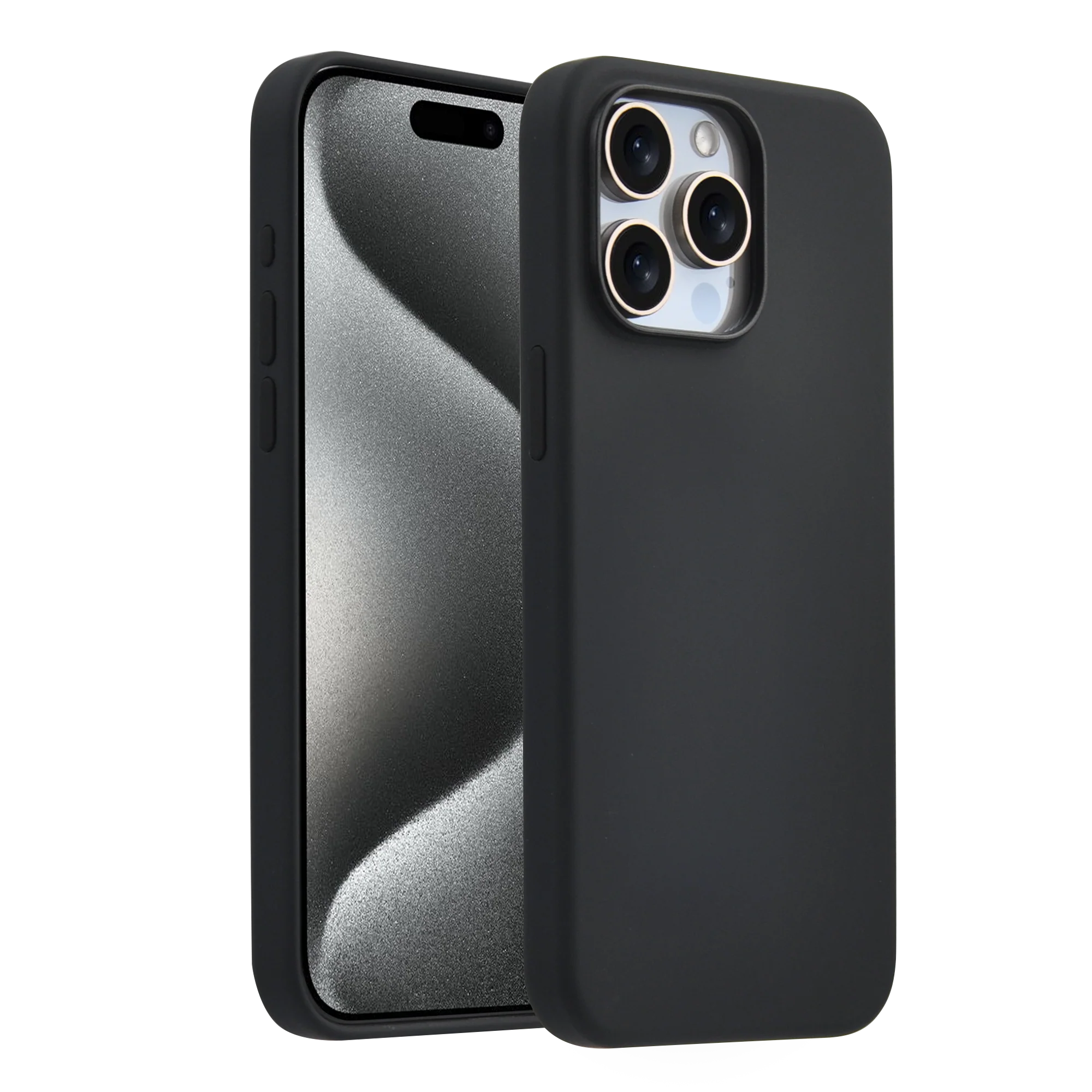 Pulse LIQUID silicon case for iPhone 15-Black