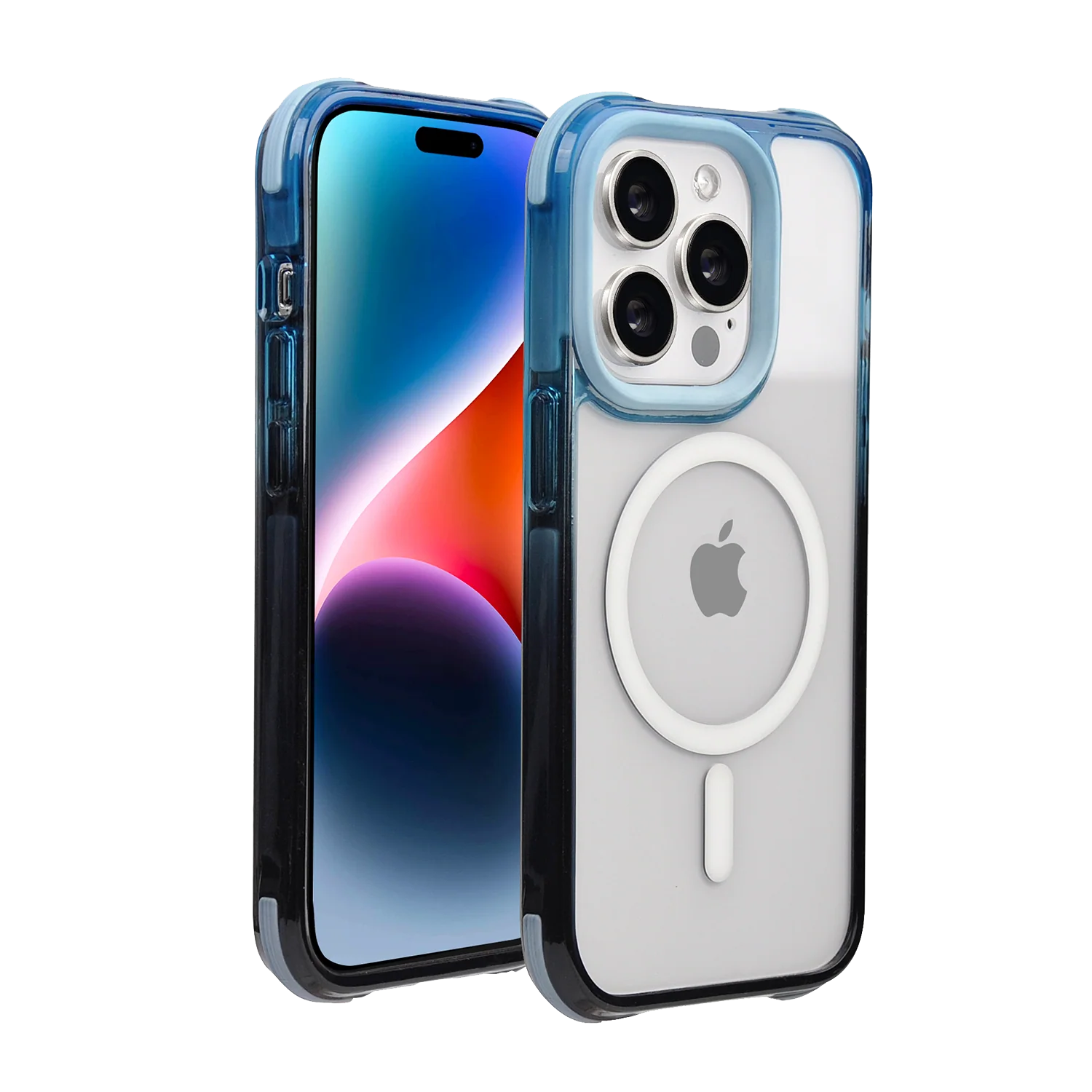 Pulse TANK Gradient Magsafe case for iPhone 15 Pro Max-Blue