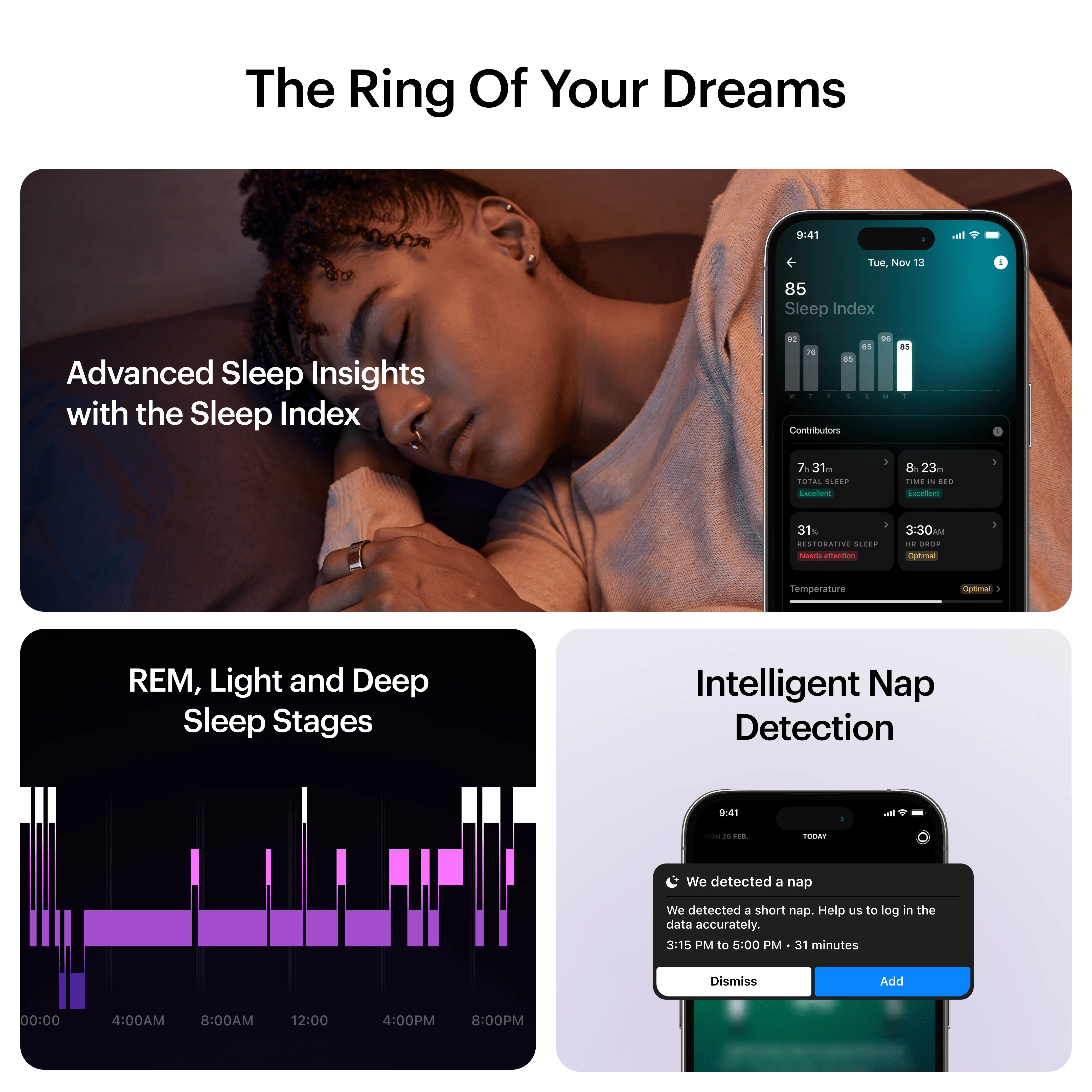 ULTRAHUMAN Ring AIR – Smart Fitness, Sleep & Activity Tracker for Men/Women (Aster Black) 7 - Image 5